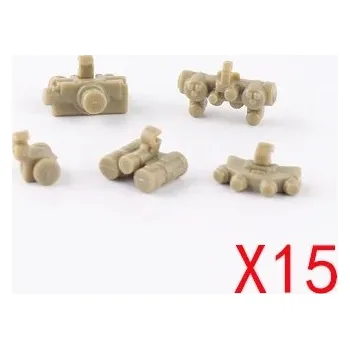 ostatní stavebnice Vojenské stavebnice mini kostky s příslušenstvím | styl lego - Q057-H-15PCS