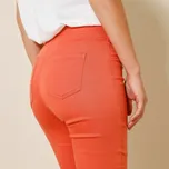 Džegíny z twilu pro nízkou postavu tykvová 44