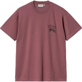 Pánské oblečení TRIKO CARHARTT WIP Stamp S/S - vínová - XL + při osobním odběru 1 188 Kč