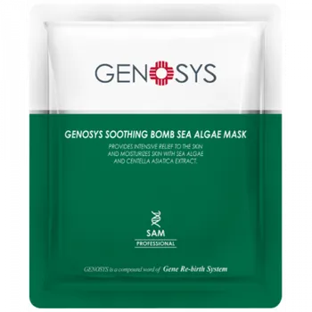 Pleťová maska GENOSYS Soothing Bomb Sea Algae Mask - Obličejová maska pro intenzivní hydrataci, 1 ks