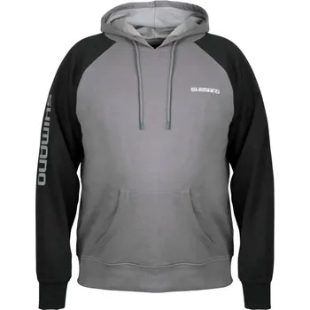 Rybářské oblečení Shimano Mikina Pull Over Hoodie Grey vel. M