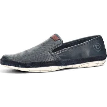 Pánské mokasíny Bugatti pánské kožené mokasíny - tmavomodré
