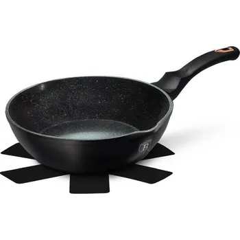 Pánev BERLINGERHAUS Pánev hluboká s mramorovým povrchem 24 cm Black Rose Collection BH-6184