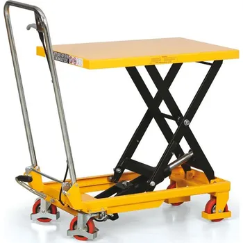 zvedací stůl Pojezdový hydraulický zvedací stůl TF, nosnost 150 kg, zdvih 720 mm