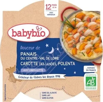 Kojenecká výživa BABYBIO večer.menu pastin-mrkev-polenta 12m+ 230g