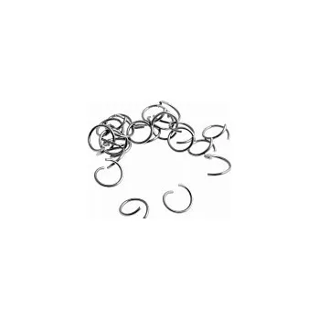 Materiál na výrobu šperku Kroužky z nerezové oceli, 6x0,6 mm (250 ks)