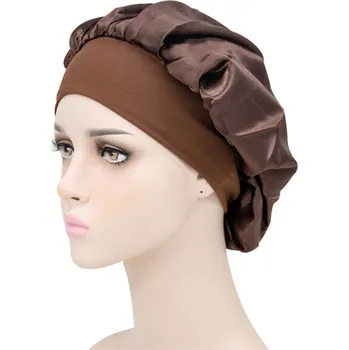 Čepice SatinSleep saténová čepice na spaní - hnědá