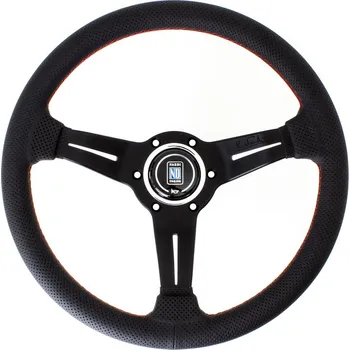 Tuning Nardi Deep Corn Volant, kůže, 50mm osazení 330mm, černá ramena