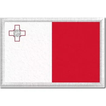 Vlajka Pelisport Maltská vlajka tištěná nášivka 6 x 4 cm