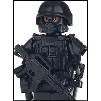 Figurka Figurky speciální jednotky SWAT | Styl Lego - bílá 1 ks