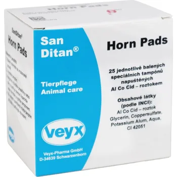Kosmetika pro koně VEYX SanDitan Horn pads 25 kusů