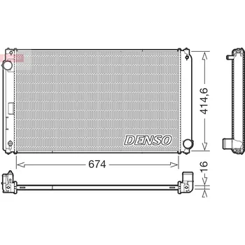 Chladič motoru Chladič, chlazení motoru DENSO DRM50149