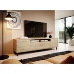 TV skříňka Log 200 dub artisan - kulaté kovové nohy