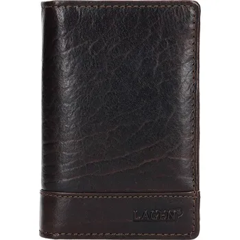 Peněženka Pánské kožené pouzdro na doklady Lagen Sebastian - tmavě hnědá