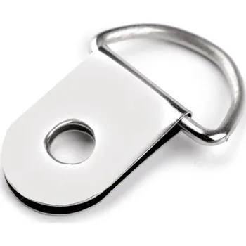 Sedlářský průvlek / polokroužek na kabelky šíře 15 mm, malé, nikl