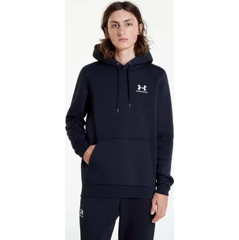 Pánská mikina Mikina Under Armour Essential Fleece Hoodie Black/ White S