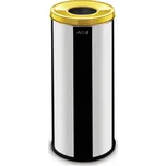 Alda Kovový koš na tříděný odpad 45 L nerez lesklý, plasty