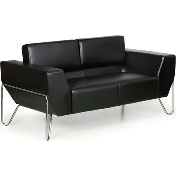 Kožená sedačka SPIDER, 2 místa, černá