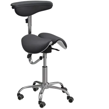 LZ 16 židle lékařská, kříž chrom, ekokůže, černá