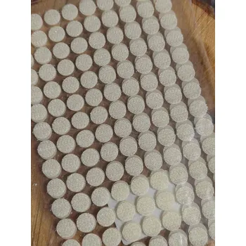 Zip Suchý zip samolepicí kolečka Ø10 mm krémová