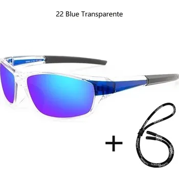 Polarizační sluneční brýle unisex s UV400 ochranou - 22 Modrá Průhledná