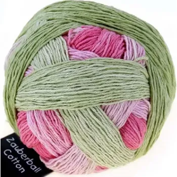 Příze Schoppel Wolle Zauberball® Cotton 2340 Rosige Zeiten (Bavlněná příze Zauberball cotton 2340 Rosige Zeiten)
