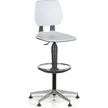 Antares Pracovní židle ALLOY Plast, vysoká, kluzáky, šedá