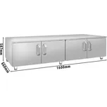 G.Gastro Podstavec z nerezové oceli - 1,6 m - se 4 dveřmi