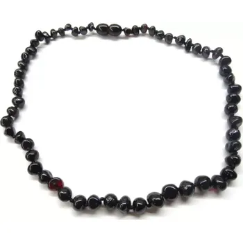 Korálek Jantarové korálky pro větší děti - Rubínové