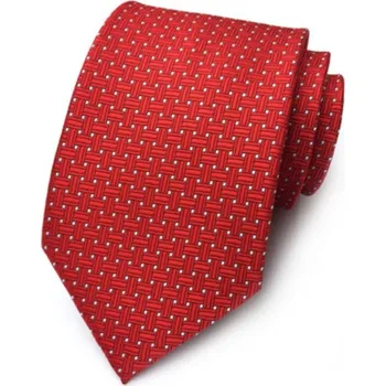 Kravata Červená kravata s puntíky SK6010
