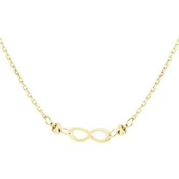 Náhrdelník Zlatý náhrdelník, anker - nekonečno - AP539-1596