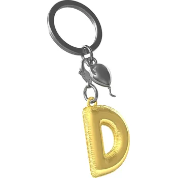 MTM Klíčenka zlatý balonek písmeno D