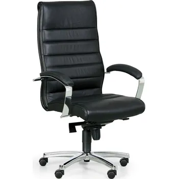 TOPSTAR Kožené kancelářské křeslo HORIZONT, pravá kůže, černá