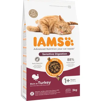 2x3kg IAMS for Vitality Sensitive Digestion Adult & Senior s krocanem