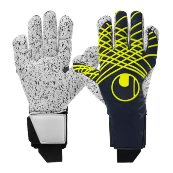 Brankářské rukavice Brankářské rukavice Uhlsport Prediction Supergrip+ Finger Surround Velikost rukavice: 9,5