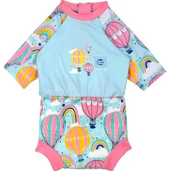 Dívčí plavky Dětské plavky/kostýmek Splash About Happy Nappy 3/4 rukáv Sunsuit Up & Away velikost 80-92/1-2 roky