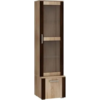 police Vitrína WUBIN, dub sonoma/dub sonoma/dub sonoma tmavý, 5 let záruka + vyzvednutí ZDARMA