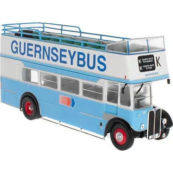autíčko AEC Regent III Open Top 1952 1:43 - Hachette časopis s modelem AEC Regent 3 Open Top 1952 - kovový model autobusu