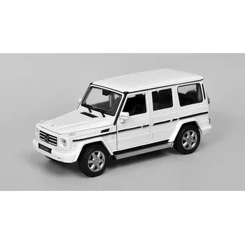 autíčko Mercedes-Benz G-Class bílá 1:24 - Welly Mercedes Benz G Class - kovový model auta