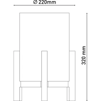 Lampička Näve Stolní lampa LED Madita, výška 32 cm, přírodní/látka přírodní, lněno-béžová 1 x 1,5 W LED - Doprava zdarma