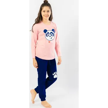 Dívčí pyžamo Vienetta Kids Dětské pyžamo dlouhé Alenka Barva: Růžová - světle, Velikost: 3/4