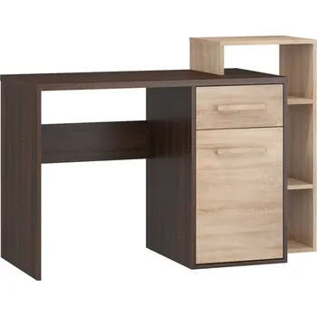 Psací stůl Psací stůl DORINDA pravý, dub sonoma tmavý/dub sonoma, 5 let záruka + vyzvednutí ZDARMA