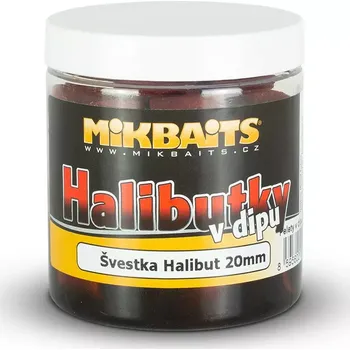 MIKBAITS Halibutky v dipu 250ml - Halibutky v dipu 250ml - Česnek Halibut 20mm