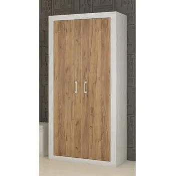 Šatní skříň Skříň GOUDINI 2D, craft bílý/craft zlatý, 5 let záruka + vyzvednutí ZDARMA