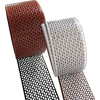 Stavební výplň Hliníková ochranná mřížka proti ptákům 100 mm / 5bm. hnědá / šedo bílá