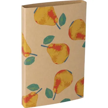 Jednorázové nádobí Reklamní CreaSleeve Kraft 111 papírový kraftový rukáv na zakázku, přírodní