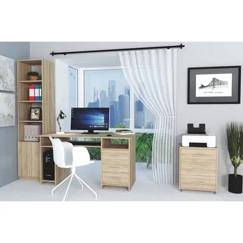 Kancelářská sestava Kancelářská sestava MAUGHANI II, dub sonoma + vyzvednutí ZDARMA