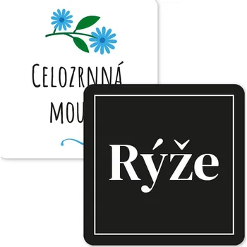 Speciální papír Samolepky do domácnosti (12 ks), velké čtvercové