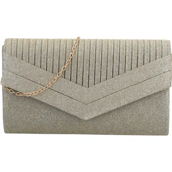 Kabelka Stylové dámské psaníčko do ruky Awilix, zlatá