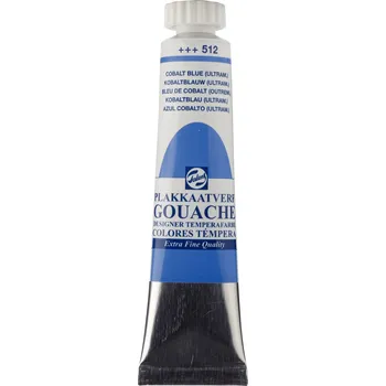 Speciální výtvarná barva TALENS Kvašová barva Gouache Extra Fine - 512 Cobalt Blue Ultramarine Objem: 20 ml